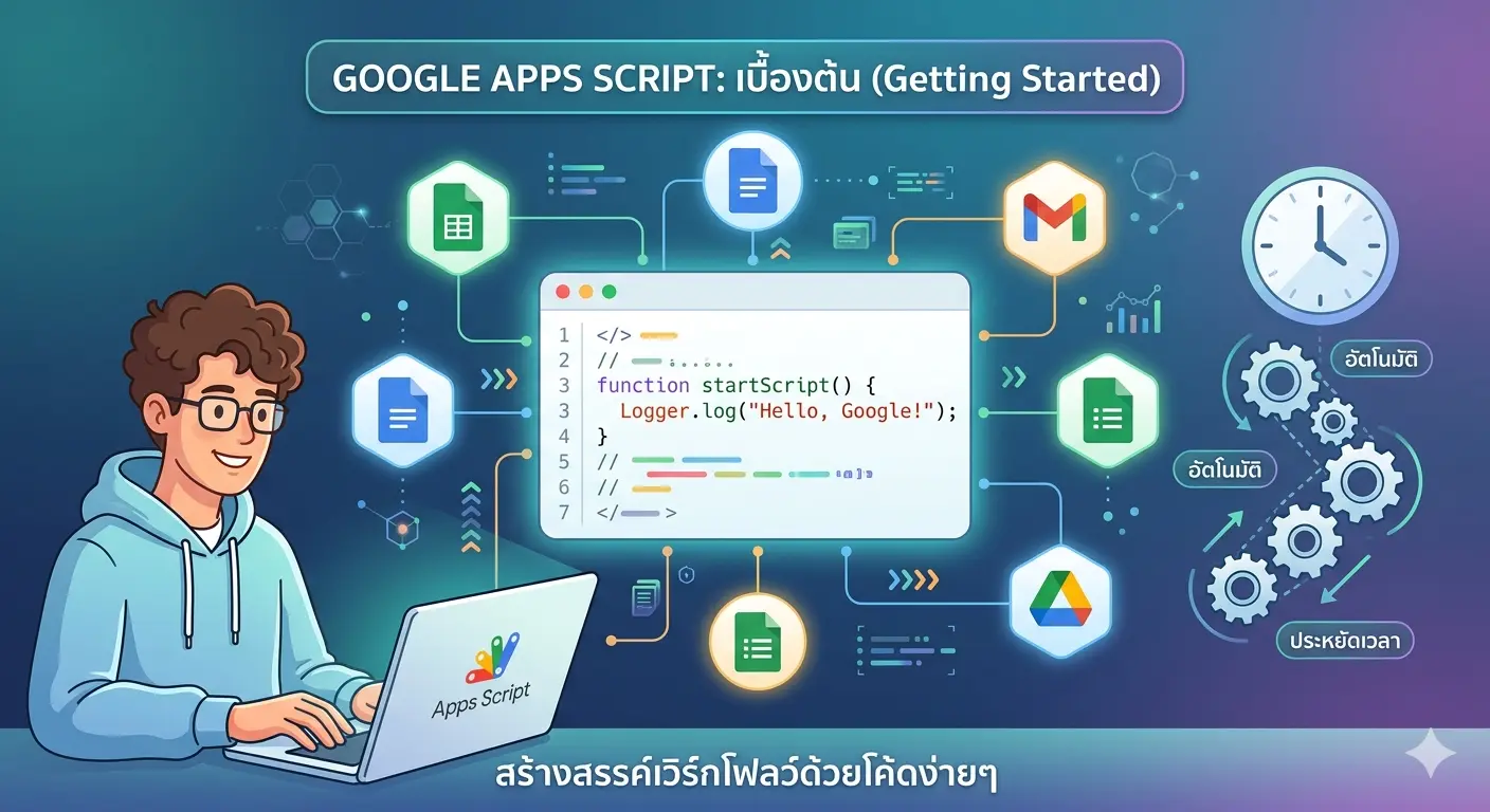 เริ่มต้นใช้งาน Google Apps Script: เปลี่ยน Google Workspace ให้เป็นเครื่องมือทรงพลัง